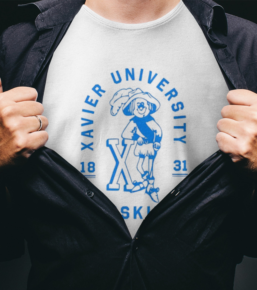 Xavier University Muskies Blue Blob 1831 T-Shirt