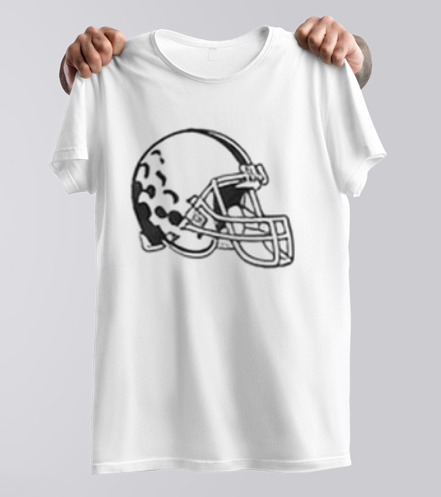 Todd Monken Browns Helmet Polo T-Shirt