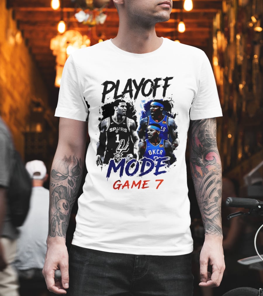 Playoff Mode Game 7 Victor Wembanyama San Antonio Spurs Vs Shai Gilgeous Alexander Oklahoma City Thunder T-Shirt