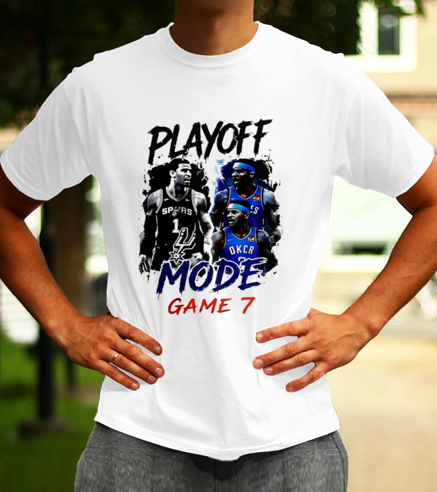 Playoff Mode Game 7 Victor Wembanyama San Antonio Spurs Vs Shai Gilgeous Alexander Oklahoma City Thunder T-Shirt