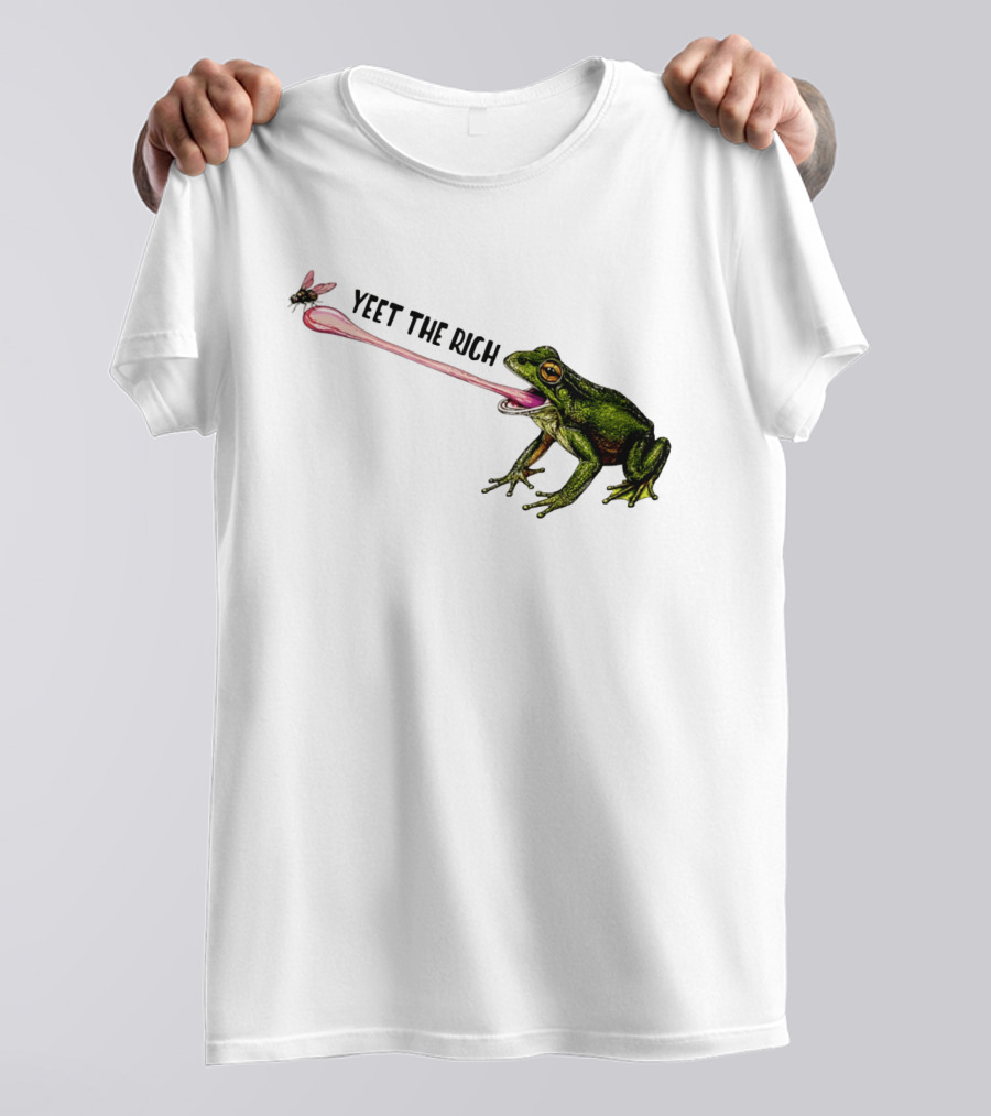 Yeet The Rich Frog With Fly Tongue Capture T-Shirt