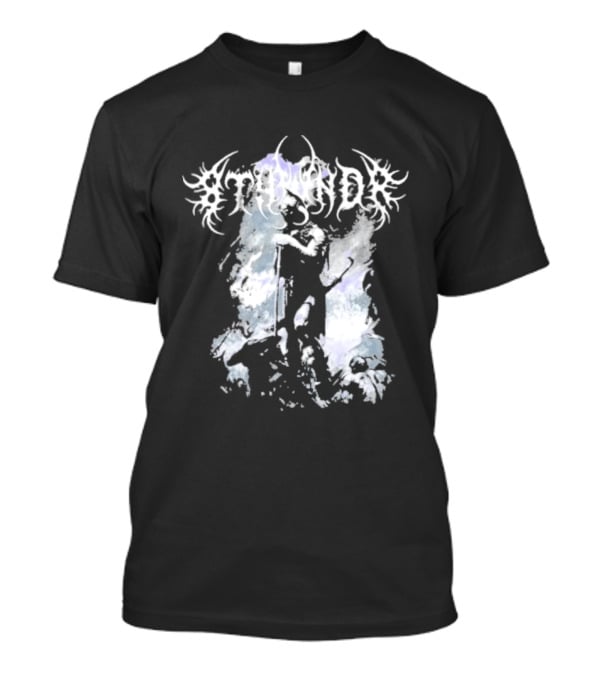 8Thwndr Hellfire Gothic Aesthetic Demon Artistry Ethereal Demon Wings T-Shirt