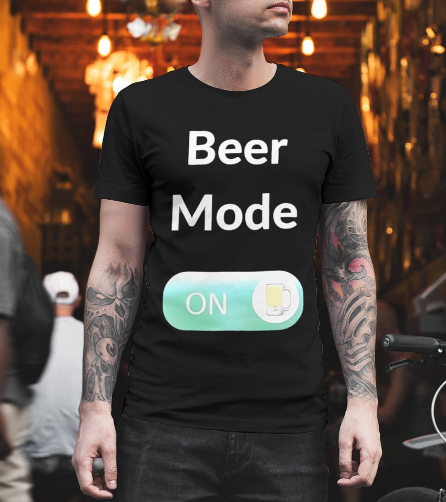 Beer Mode On Switch With Beer Glass T-Shirt