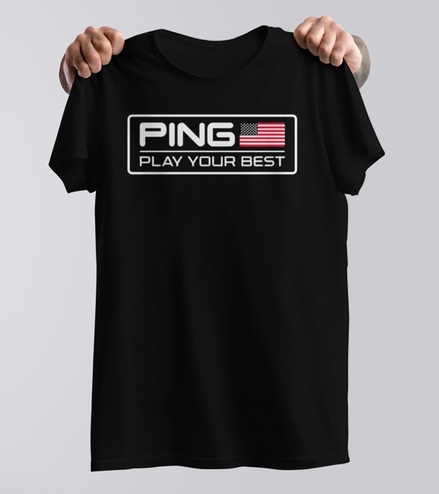 PING American Flag Play Your Best T-Shirt
