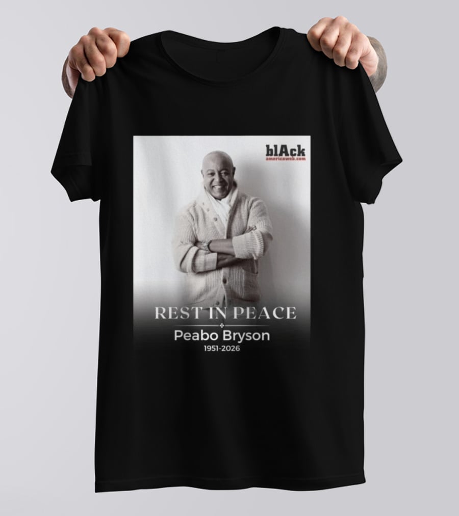 Rest In Peace Peabo Bryson 1951 2026 Black Americaweb T-Shirt