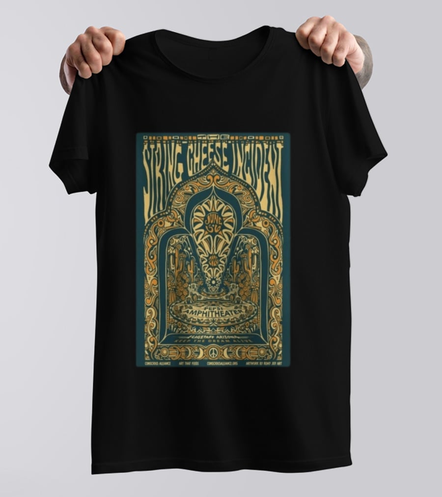 The String Cheese Incident June 5 6 2026 Pepsi Amphitheater Flagstaff Arizona Remi Joy Art Conscious Alliance T-Shirt