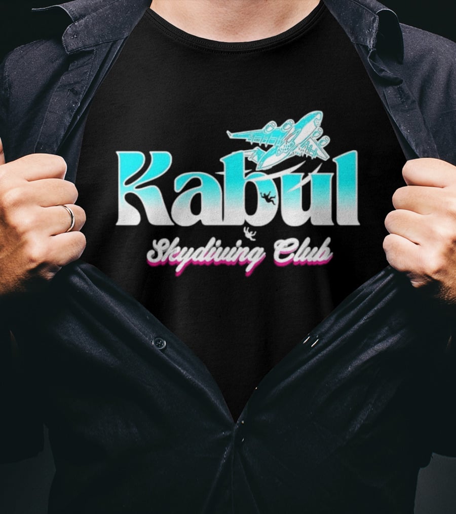 Kabul Skydiving Club Airplane Adventure T-Shirt