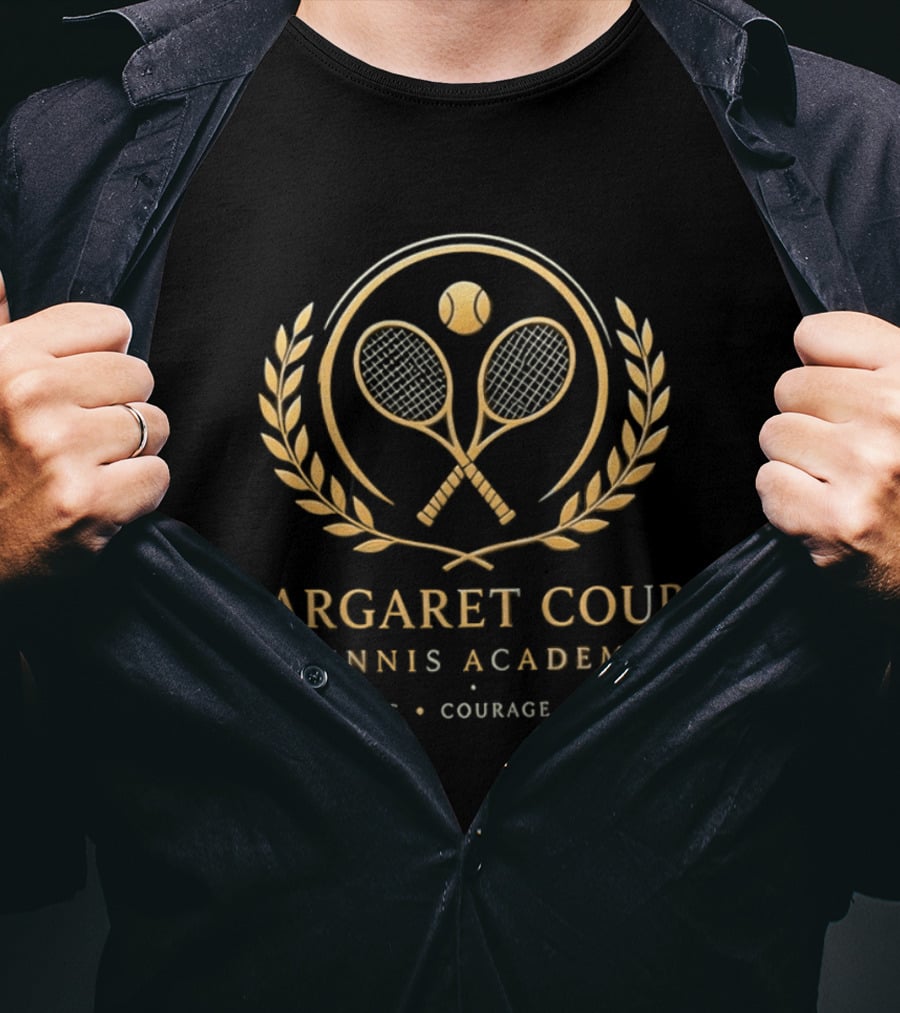 Margaret Court Tennis Academy Boldness Courage Belief T-Shirt