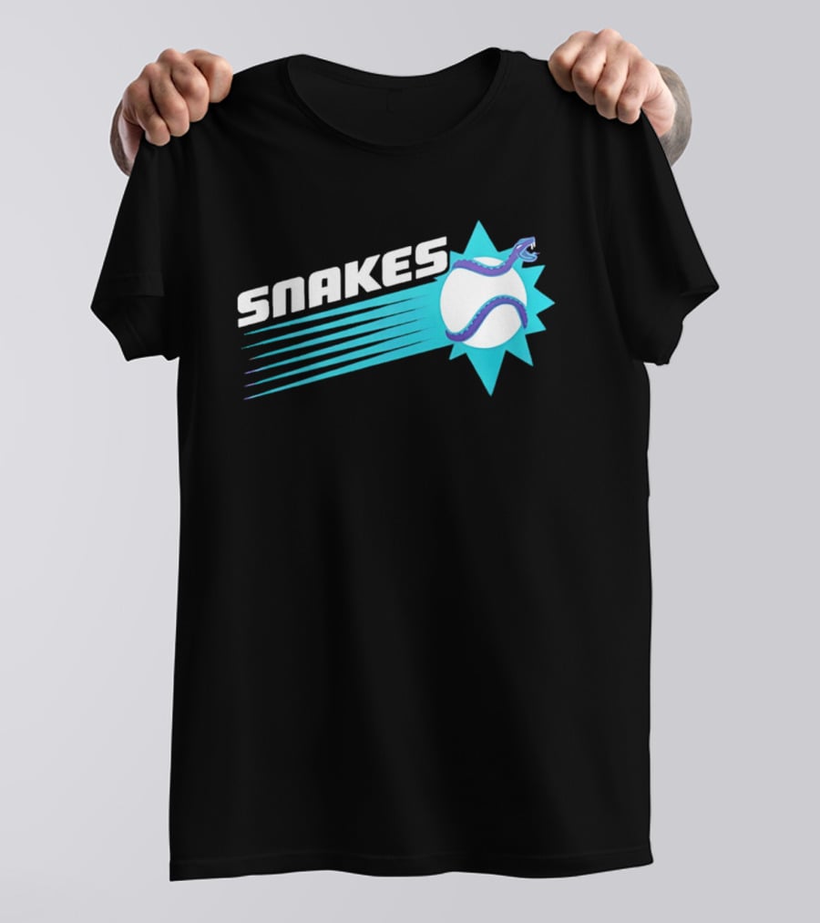Arizona Snakes Baseball Team Serpentine T-Shirt