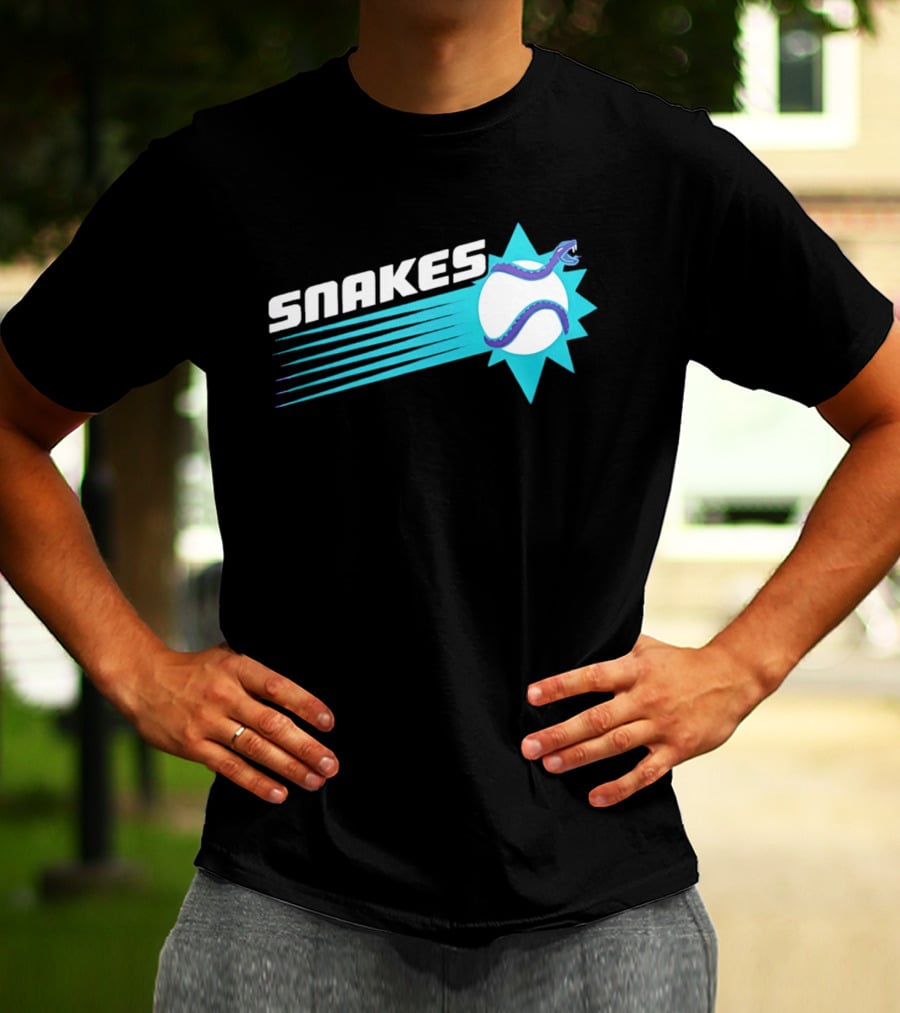 Arizona Snakes Baseball Team Serpentine T-Shirt
