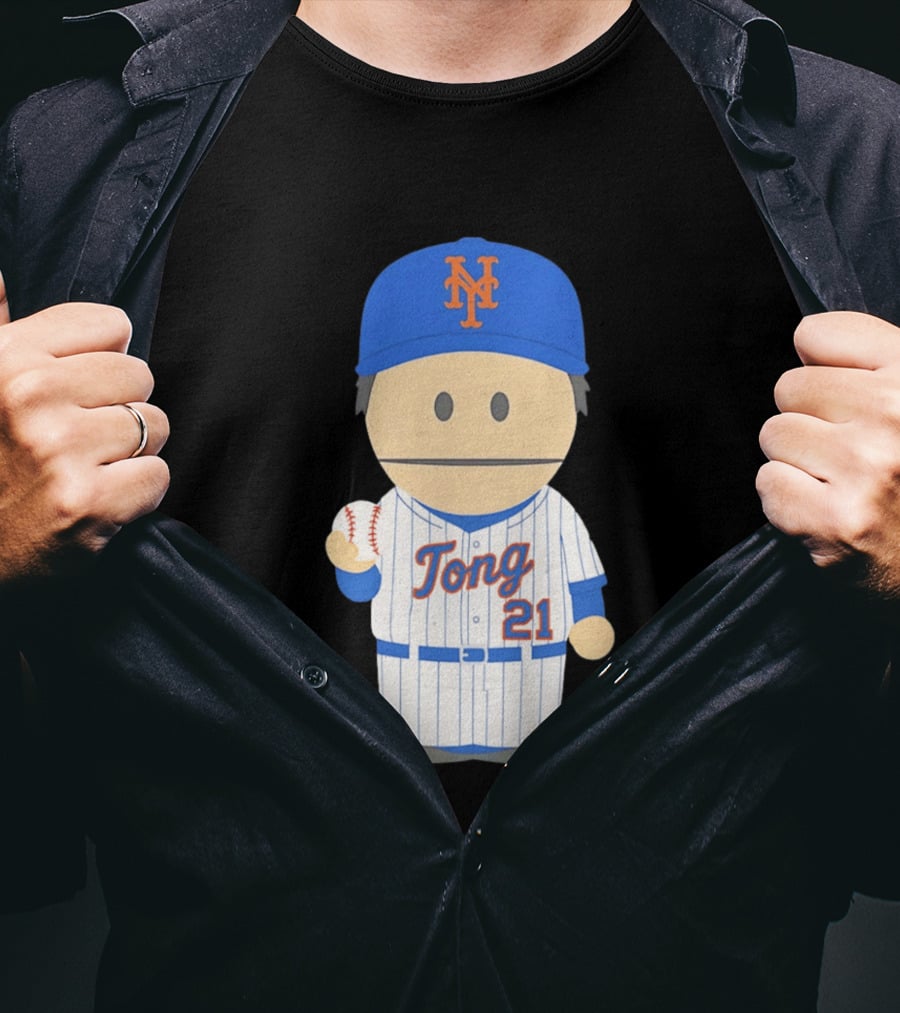 New York Mets Jonah Tong Canadian Canon 21 Baseball T-Shirt