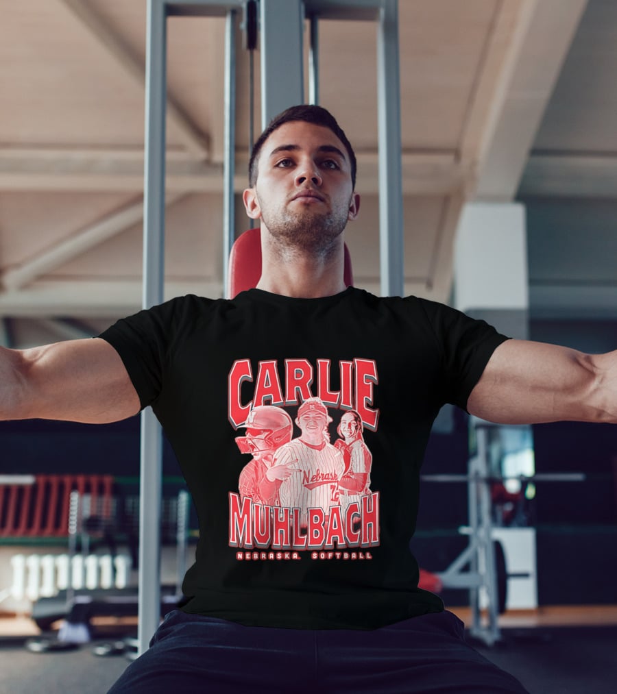 Carlie Muhlbach Nebraska Softball Vintage 90s T-Shirt