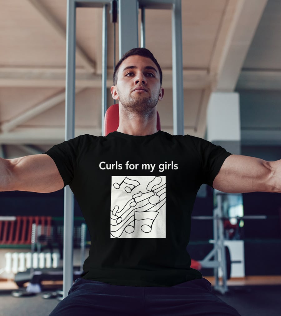 Curls For My Girls Music Notes T-Shirt
