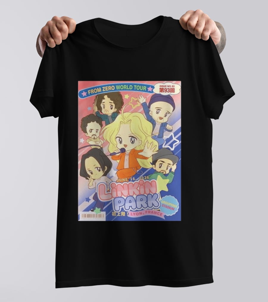 Linkin Park From Zero World Tour Issue No. 93 Lyon France Groupama Stadium June 16 2026 T-Shirt