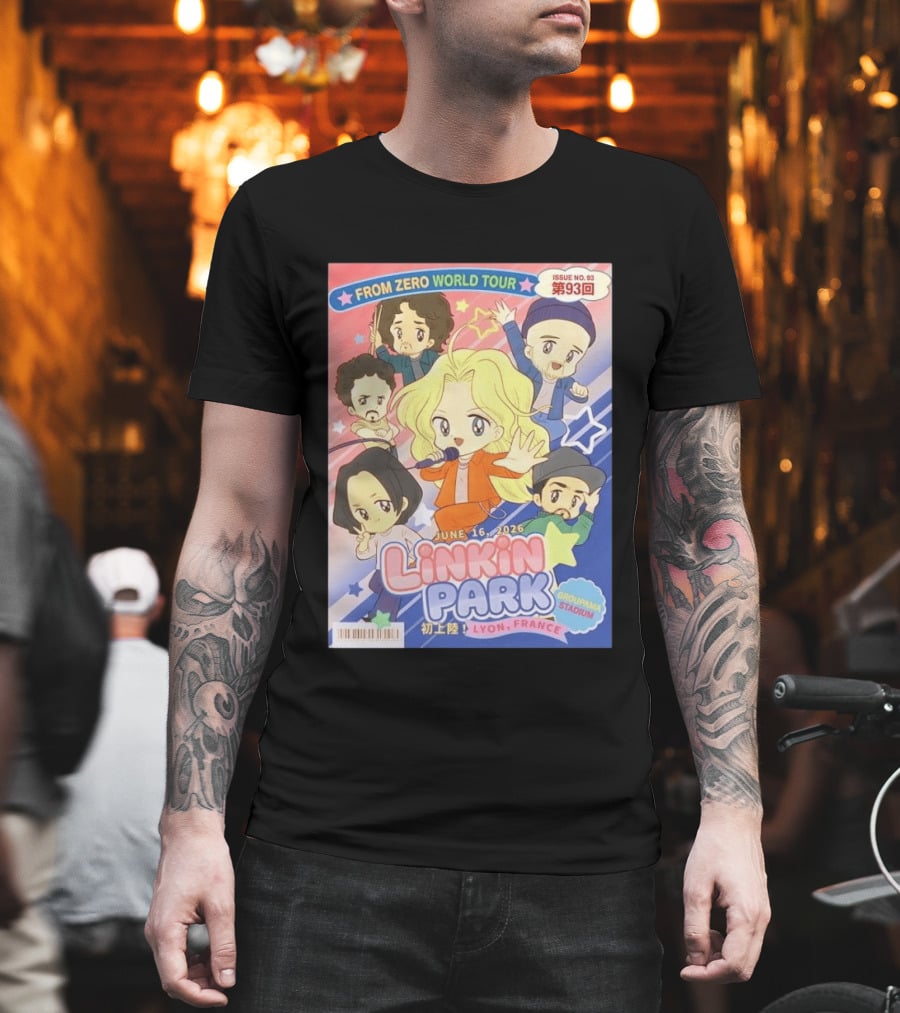 Linkin Park From Zero World Tour Issue No. 93 Lyon France Groupama Stadium June 16 2026 T-Shirt