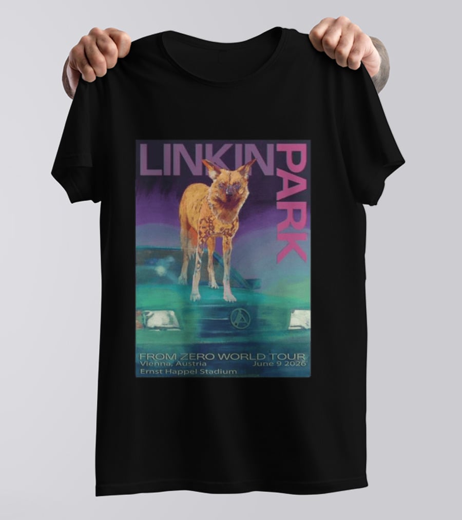 Linkin Park From Zero World Tour 2026 Vienna Austria June 9 Ernst Happel Stadium T-Shirt