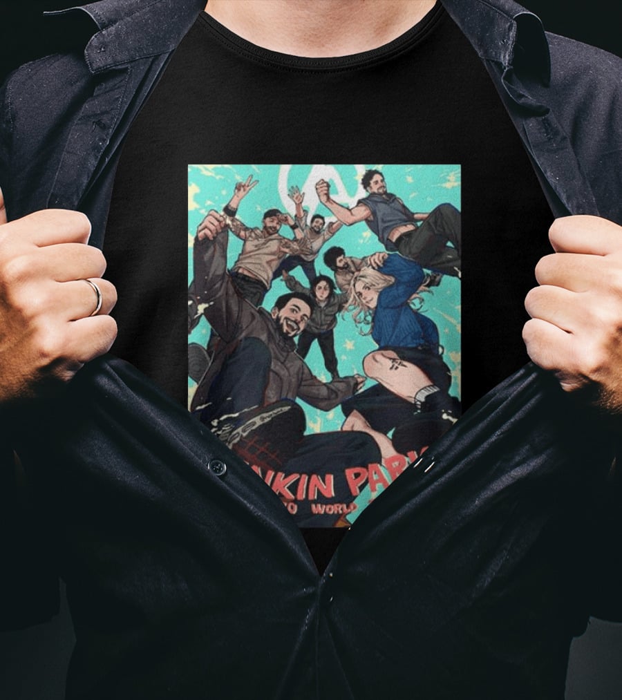 Linkin Park From Zero World Tour 2026 Munich Anime Style Concert T-Shirt