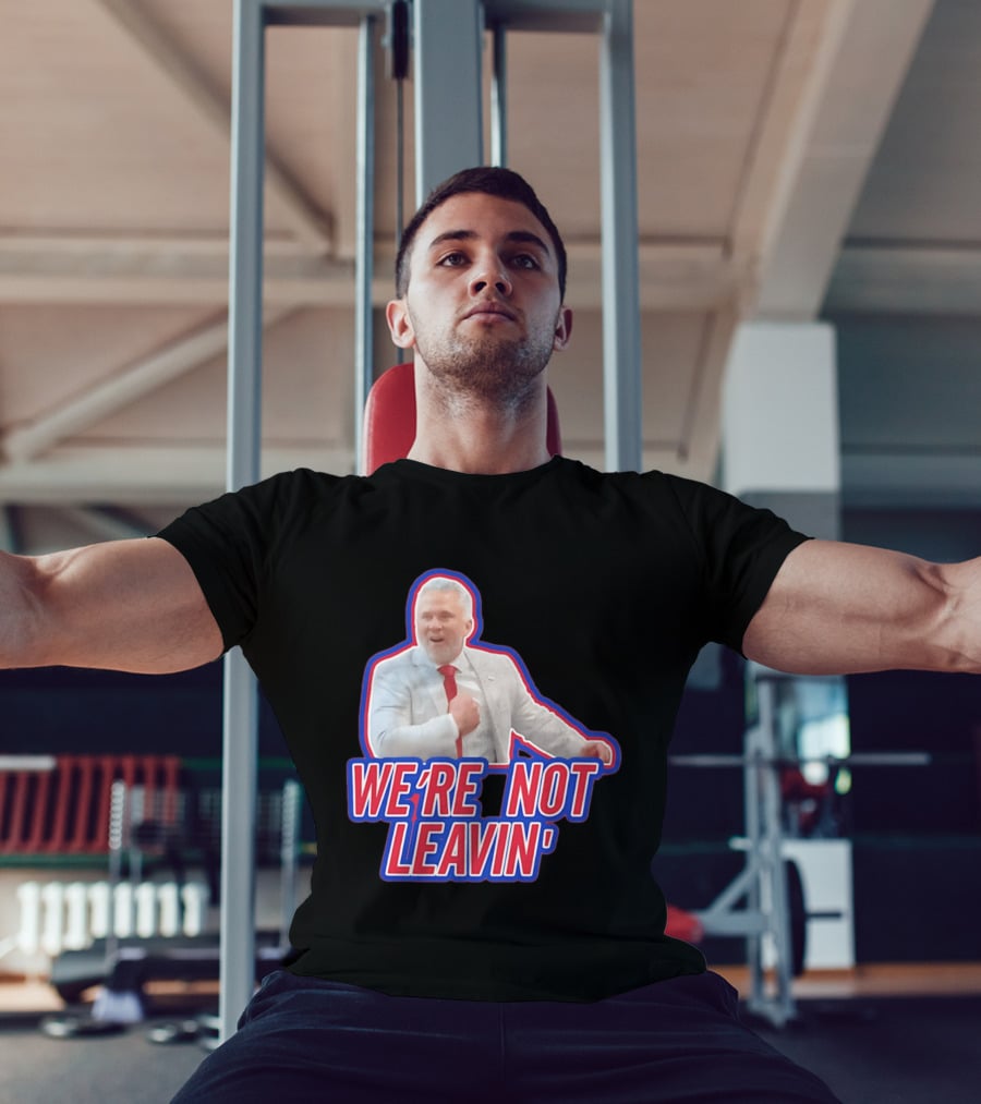 Martin St. Louis We're Not Leavin' Montreal Canadiens T-Shirt