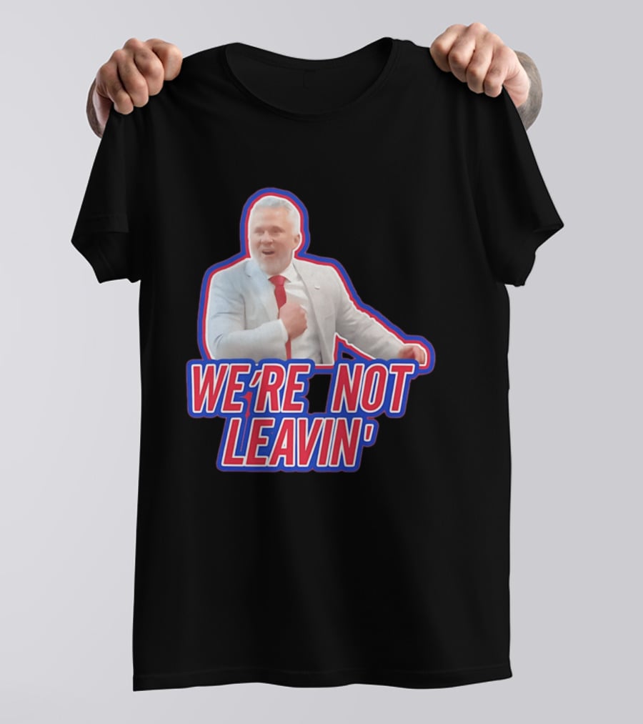 Martin St. Louis We're Not Leavin' Montreal Canadiens T-Shirt