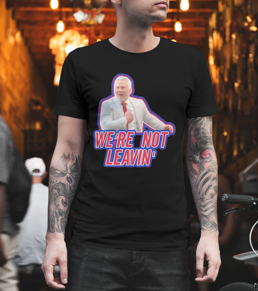Martin St. Louis We're Not Leavin' Montreal Canadiens T-Shirt