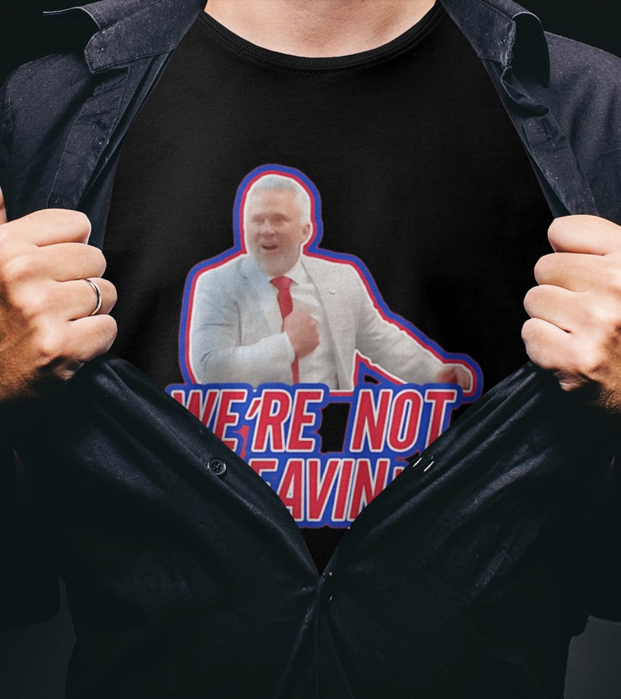 Martin St. Louis We're Not Leavin' Montreal Canadiens T-Shirt
