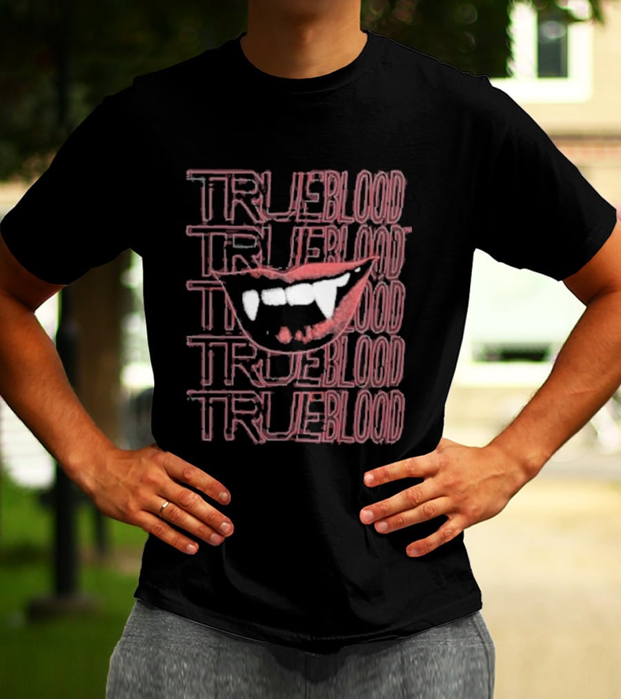 True Blood Vampire Fangs High Waisted Style Collection T-Shirt