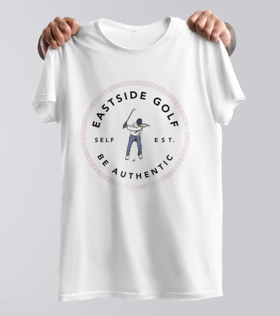 Eastside Golf Be Authentic Self Est Casual Minimalist Concept T-Shirt