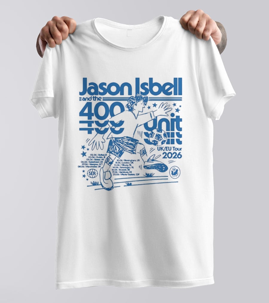 Jason Isbell 400 Unit Live June 2026 Southeastern Records UK EU Tour T-Shirt
