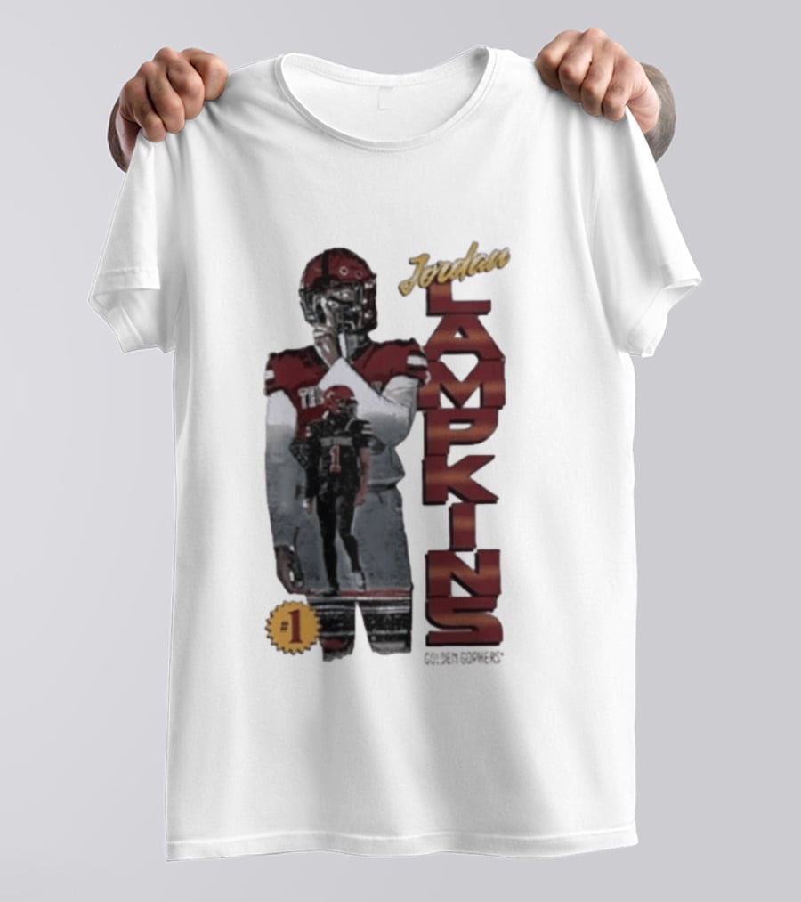 Jordan Lampkins 1 Minnesota Golden Gophers Football Player T-Shirt