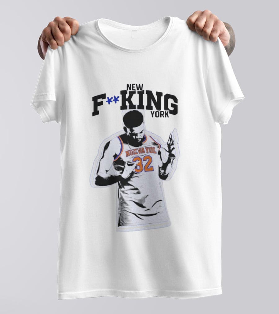 New F**king York Nueva Yol 32 Basketball Player T-Shirt