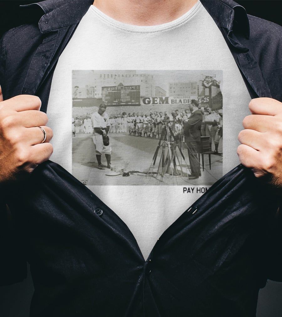 Lou Gehrig New York Yankees Yankee Stadium Farewell Address July 4th Iconic Moment T-Shirt