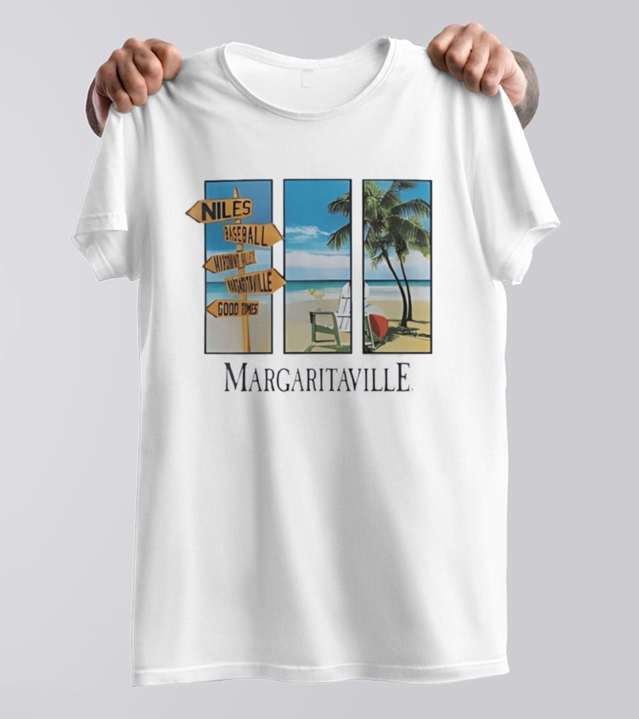 Niles Baseball Mahoning Valley Margaritaville Beach Good Times T-Shirt
