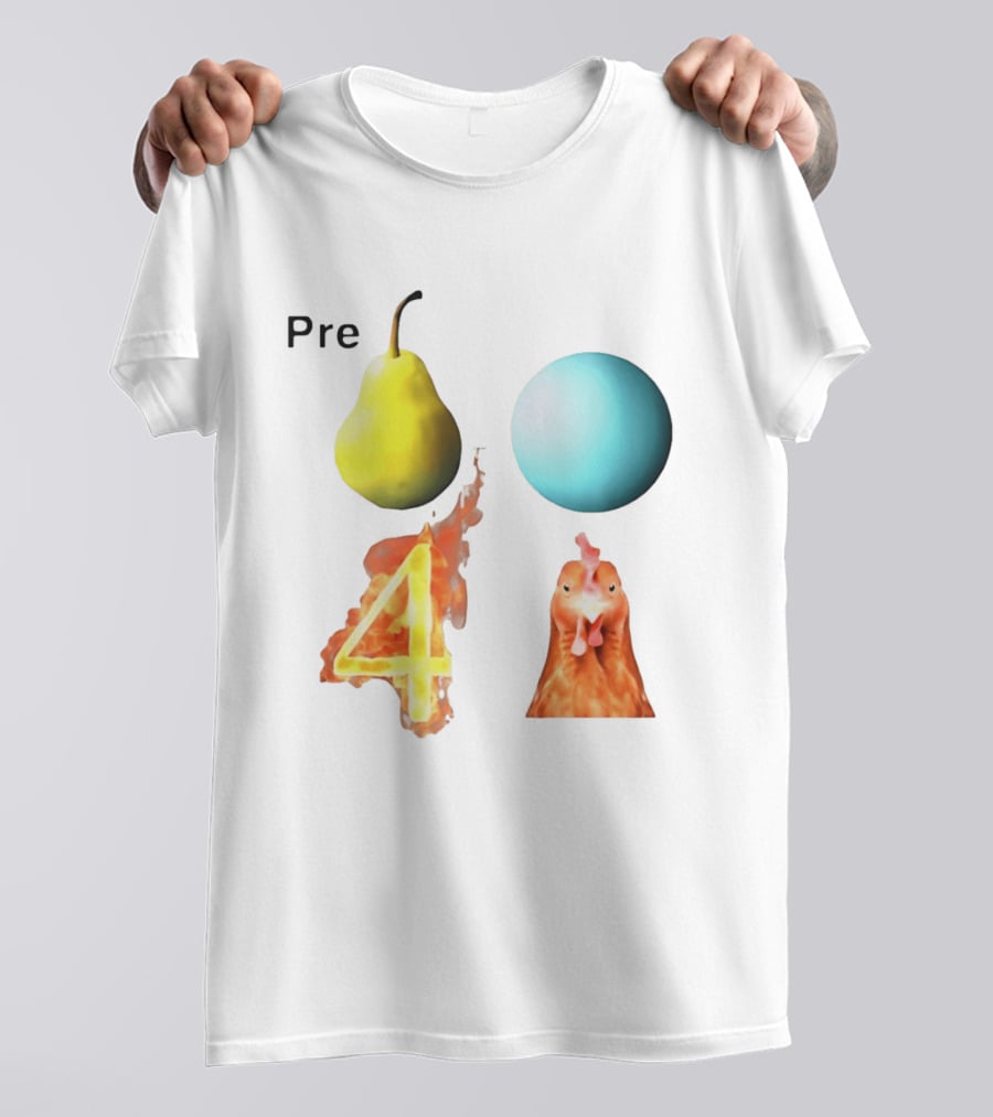 Pre Pear Blue Egg Fire 4 Chicken T-Shirt