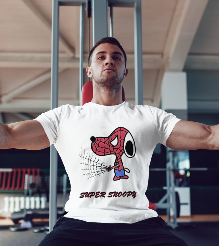 Super Snoopy Spider Man Mashup Pop Culture T-Shirt