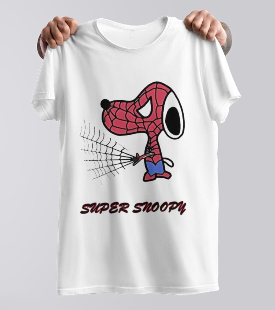 Super Snoopy Spider Man Mashup Pop Culture T-Shirt