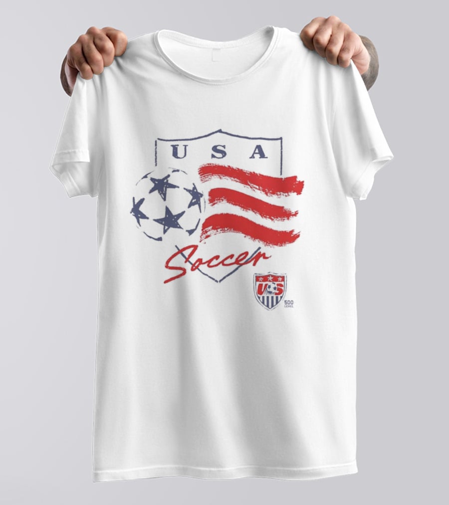 USA Soccer Federation Shield Stars And Stripes Football T-Shirt