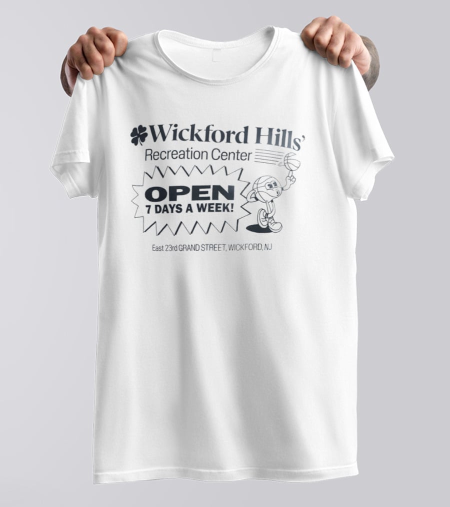 Wickford Hills Recreation Center Open 7 Days East 23rd Grand Street Wickford NJ T-Shirt