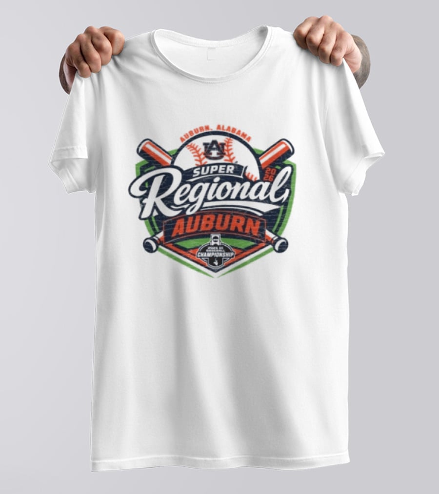 Auburn Baseball Tigers 2026 Regional Competition Event T-Shirt