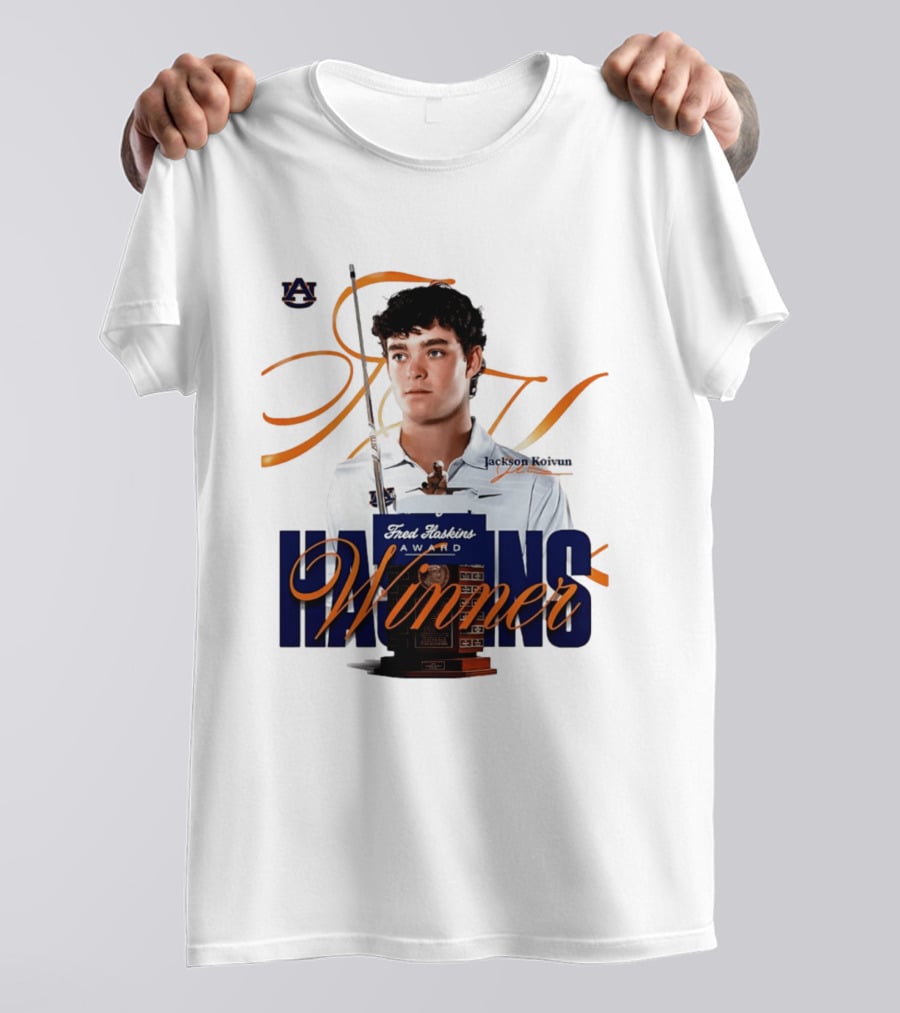 Auburn University Jackson Koivun Fred Haskins Award Winner Golf T-Shirt