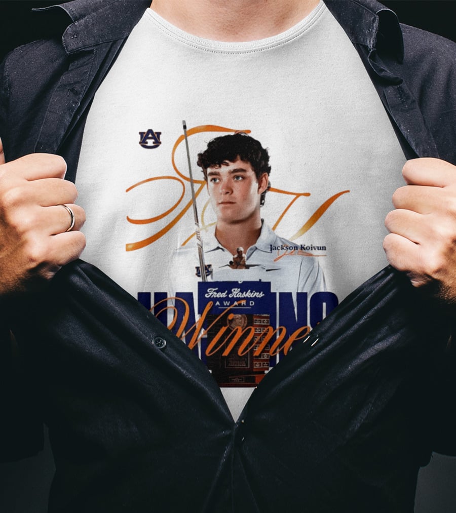Auburn University Jackson Koivun Fred Haskins Award Winner Golf T-Shirt