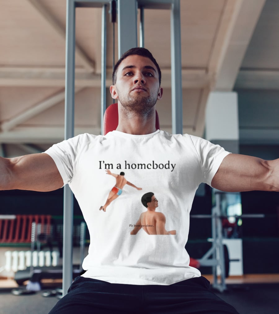 I'm A Homebody Plz Leave Me Alone Vintage Poolside Relaxation T-Shirt
