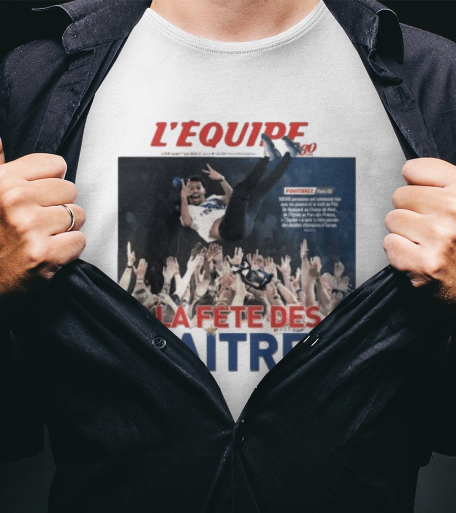 L'Equipe La Fête Des Maitres Football Joyful Celebration T-Shirt