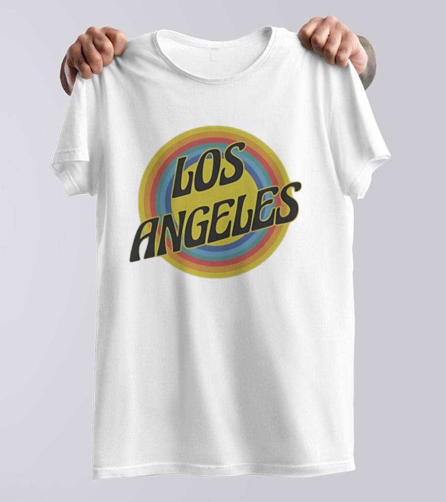 Los Angeles Vintage Rainbow T-Shirt