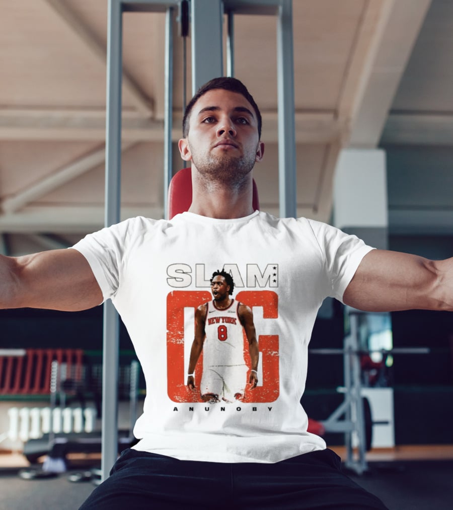SLAM New York Knicks OG Anunoby NBA Basketball 8 T-Shirt