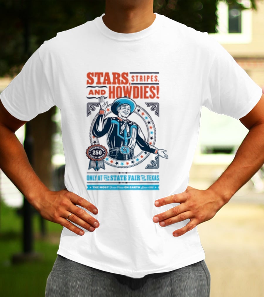 Stars Stripes And Midways State Fair Of Texas 2026 250 Big Tex Circle T-Shirt