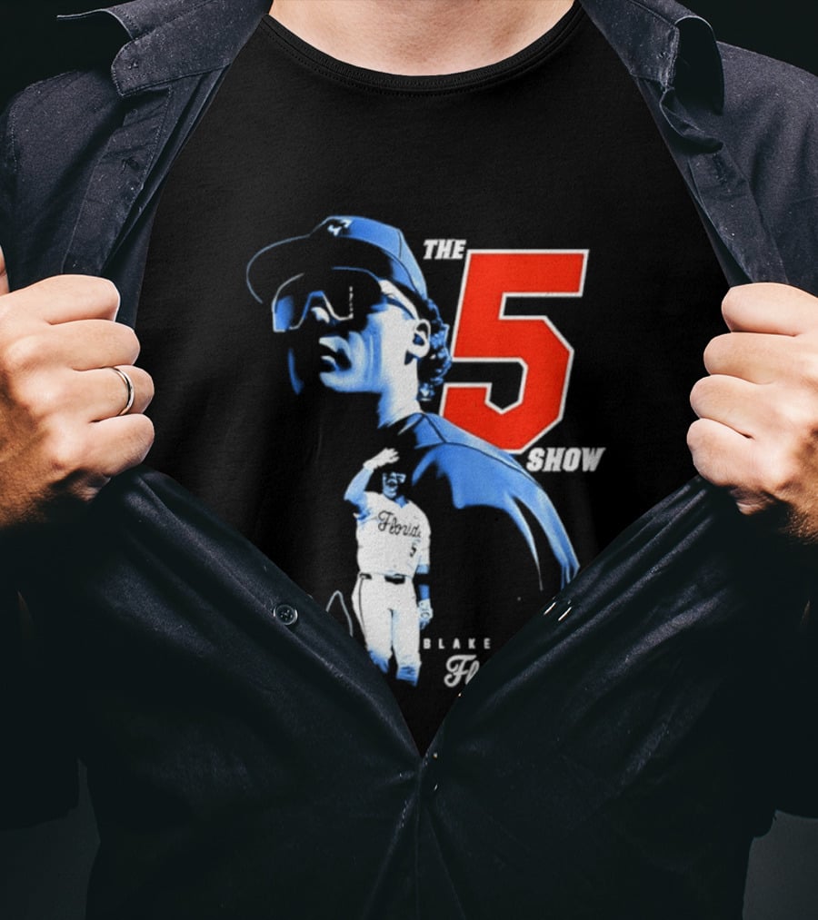 Blake Cyr The 5 Show Florida Baseball T-Shirt