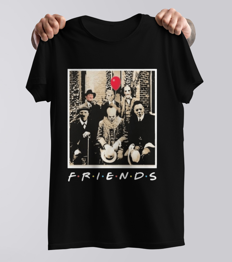 FRIENDS Original Horror Characters With Balloon Theme 2026 T-Shirt
