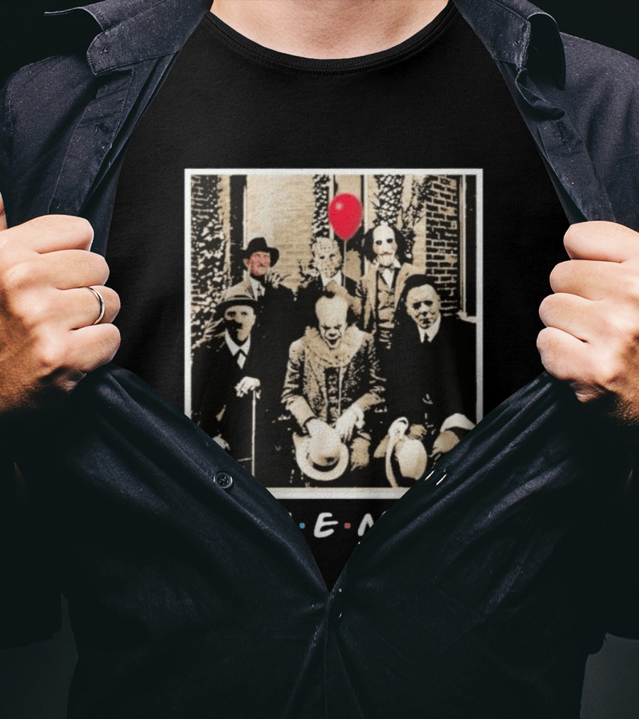 FRIENDS Original Horror Characters With Balloon Theme 2026 T-Shirt