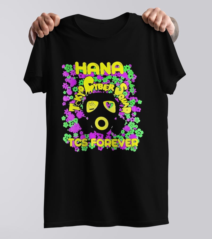 Hana Tokyo Cyber Squad TCS Forever Vibrant Flower Power T-Shirt