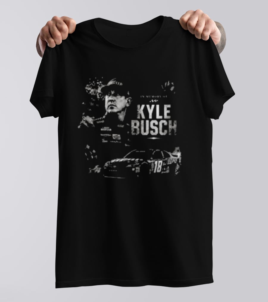 In Memory Of Kyle Busch 2026 NASCAR Racing Driver With Car T-Shirt